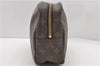 Auth Louis Vuitton Monogram Trousse Toilette 28 Clutch Hand Bag M47522 LV 0076D