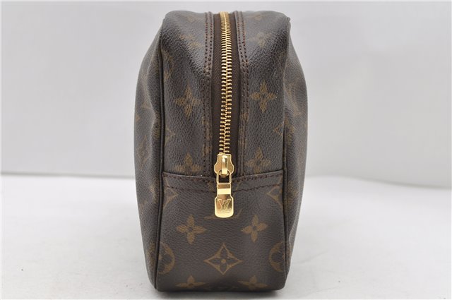 Auth Louis Vuitton Monogram Trousse Toilette 28 Clutch Hand Bag M47522 LV 0076D