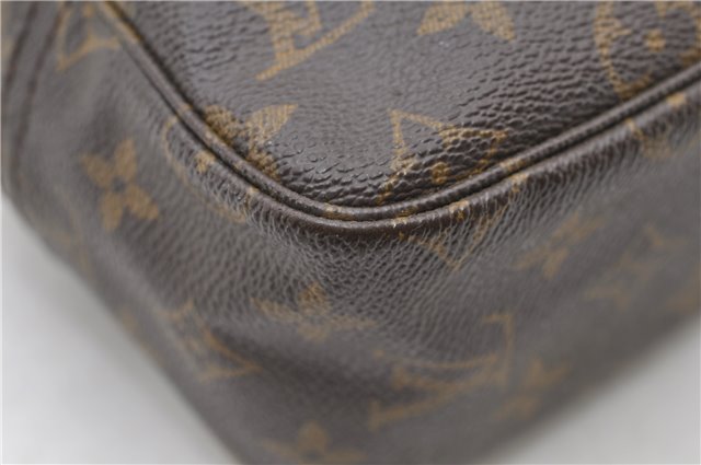 Auth Louis Vuitton Monogram Trousse Toilette 28 Clutch Hand Bag M47522 LV 0076D