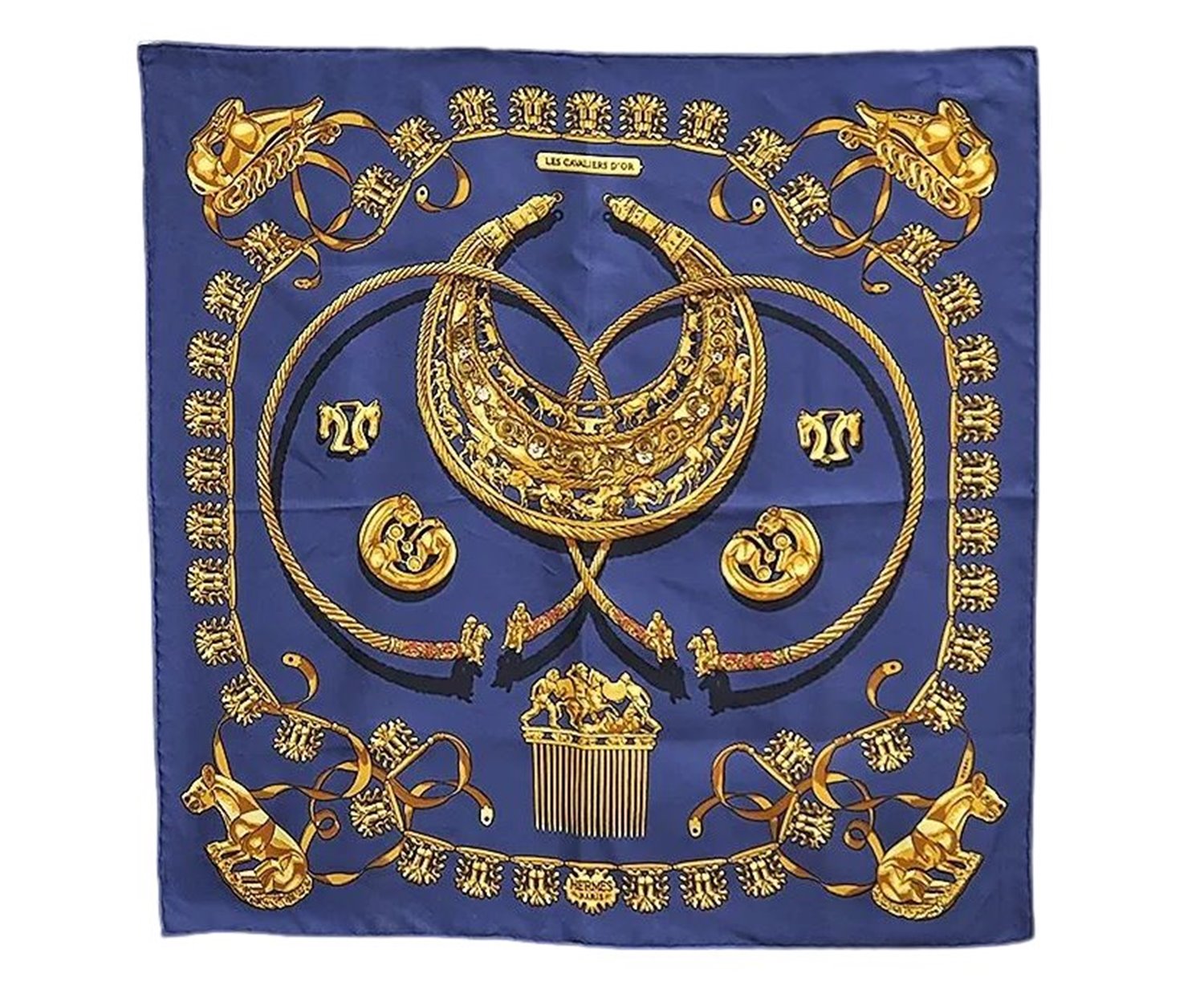 Auth HERMES Petit Carre 40 Scarf Handkerchief 