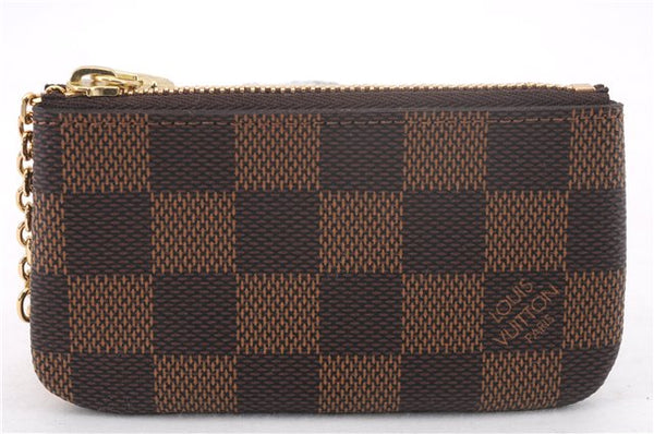 Authentic Louis Vuitton Damier Pochette Cles Coin Purse Case N62658 LV 0077F