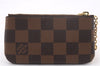 Authentic Louis Vuitton Damier Pochette Cles Coin Purse Case N62658 LV 0077F