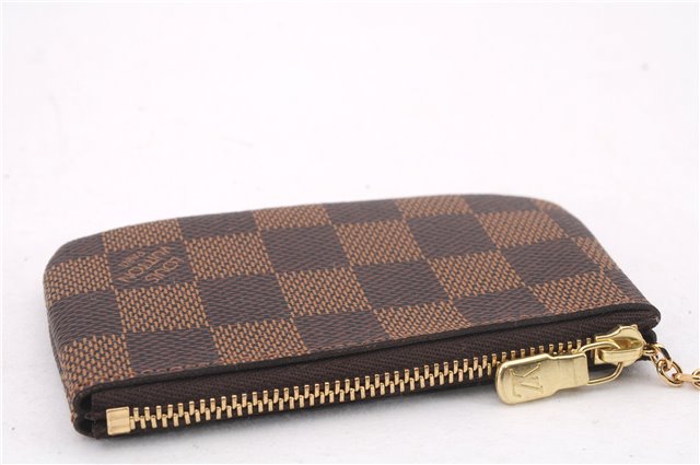 Authentic Louis Vuitton Damier Pochette Cles Coin Purse Case N62658 LV 0077F