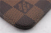 Authentic Louis Vuitton Damier Pochette Cles Coin Purse Case N62658 LV 0077F