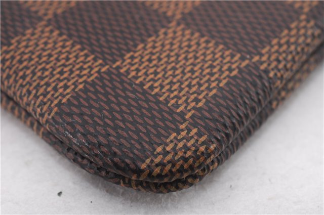 Authentic Louis Vuitton Damier Pochette Cles Coin Purse Case N62658 LV 0077F