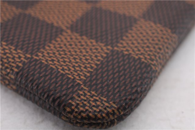 Authentic Louis Vuitton Damier Pochette Cles Coin Purse Case N62658 LV 0077F