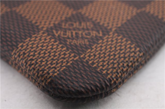 Authentic Louis Vuitton Damier Pochette Cles Coin Purse Case N62658 LV 0077F