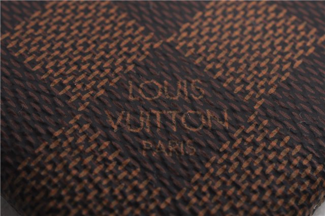 Authentic Louis Vuitton Damier Pochette Cles Coin Purse Case N62658 LV 0077F