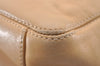 Authentic CHANEL Vintage Calf Skin CoCo Mark Shoulder Bag Purse Beige 0080I