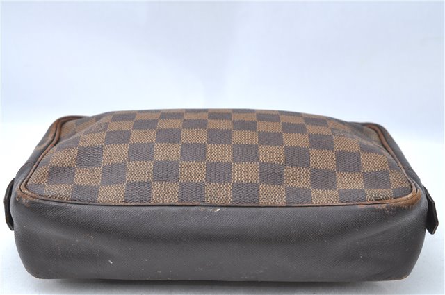 Authentic Louis Vuitton Damier Trousse Toilette Clutch Hand Bag N47623 LV 0081B