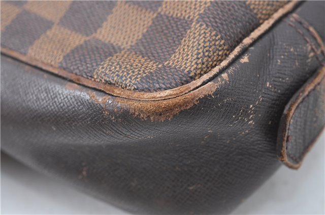 Authentic Louis Vuitton Damier Trousse Toilette Clutch Hand Bag N47623 LV 0081B