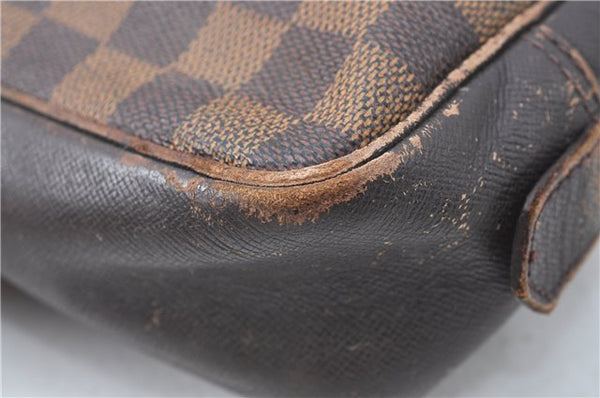 Authentic Louis Vuitton Damier Trousse Toilette Clutch Hand Bag N47623 LV 0081B