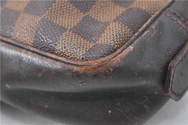 Authentic Louis Vuitton Damier Trousse Toilette Clutch Hand Bag N47623 LV 0081B