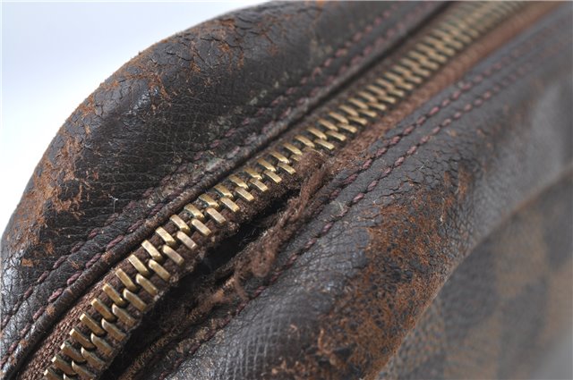 Authentic Louis Vuitton Damier Trousse Toilette Clutch Hand Bag N47623 LV 0081B