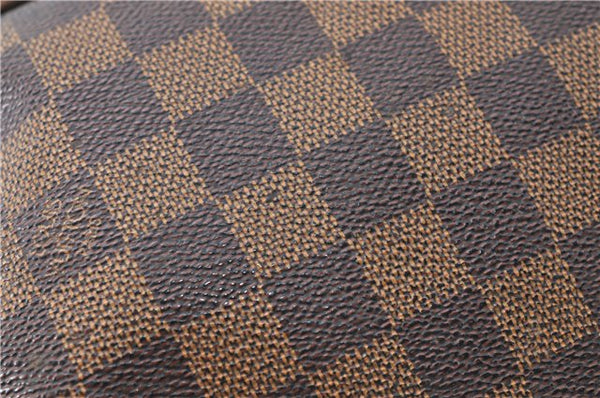 Authentic Louis Vuitton Damier Trousse Toilette Clutch Hand Bag N47623 LV 0081B
