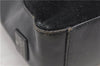 Authentic GUCCI Shoulder Hand Bag Purse Suede Leather 0013770 Black 0081D