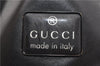 Authentic GUCCI Shoulder Hand Bag Purse Suede Leather 0013770 Black 0081D