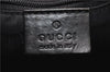 Authentic GUCCI Shoulder Hand Bag Purse Suede Leather 0013770 Black 0081D