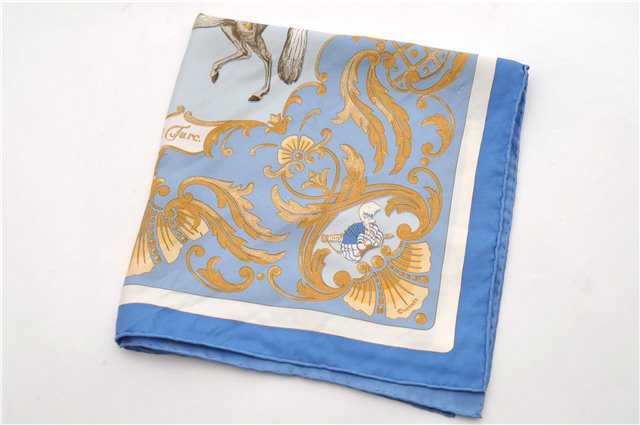 Authentic HERMES Petit Carre 40 Scarf Handkerchief 