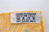 Authentic HERMES Petit Carre 40 Scarf Handkerchief Horse Motif Silk Yellow 0082E