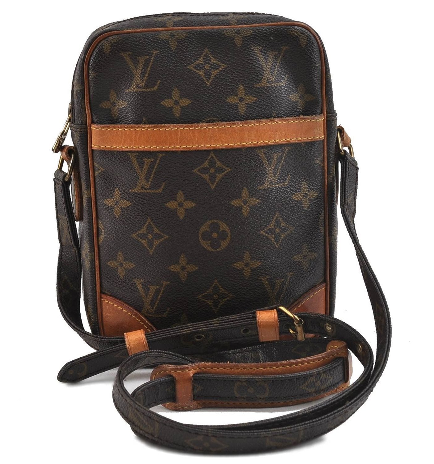 Authentic Louis Vuitton Monogram Danube Shoulder Cross Body Bag M45266 LV 0084D