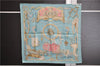 Authentic HERMES Petit Carre 40 Scarf Handkerchief "MUSEE" Silk Light Blue 0084E