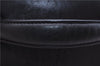 Authentic CHANEL Calf Bicolore CC Logo Vanity Hand Bag Purse Black 0086E