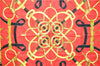 Authentic HERMES Carre 90 Scarf "EPERON D'OR" Silk Red 0087E