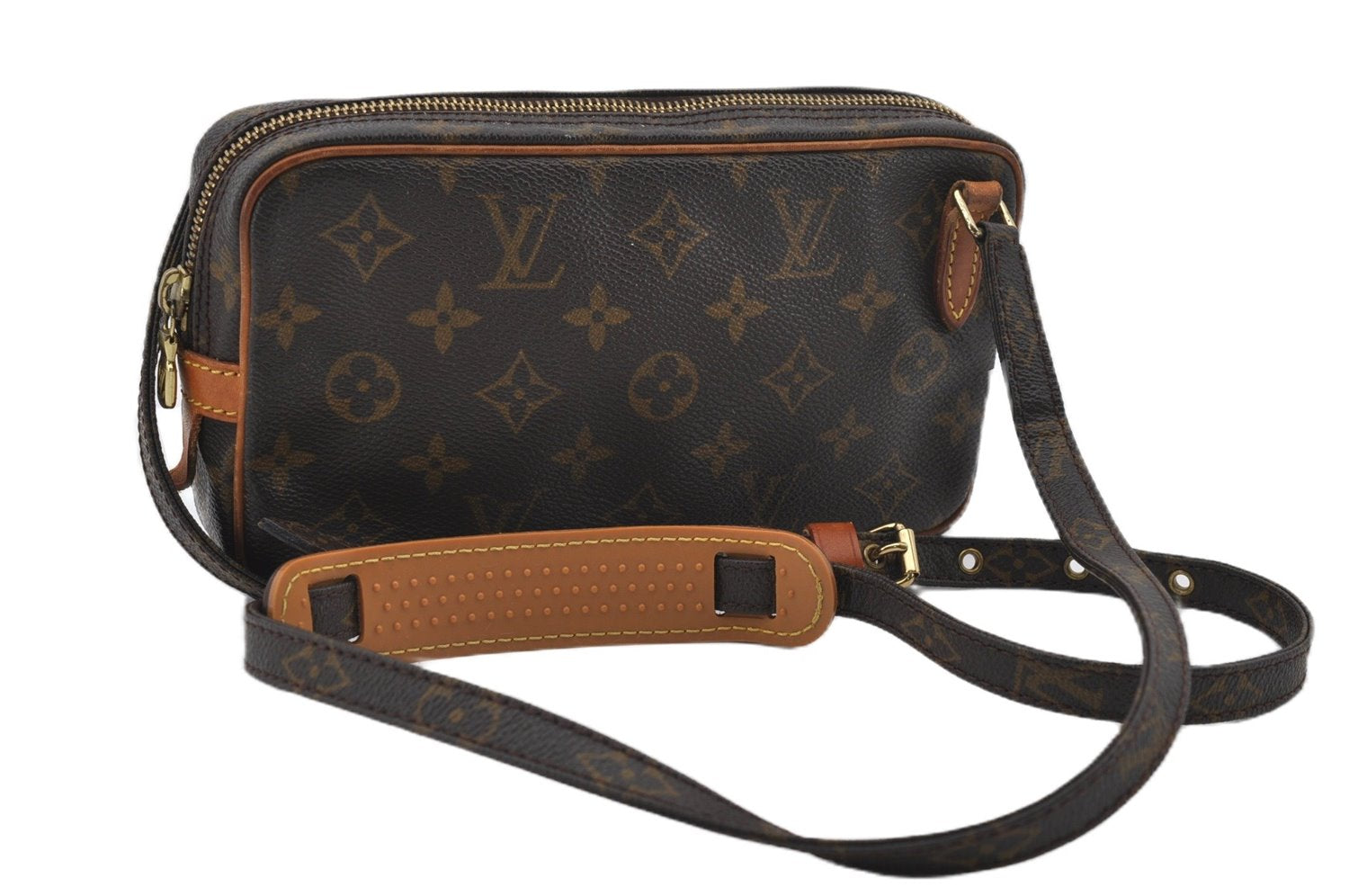 Auth Louis Vuitton Monogram Marly Bandouliere Shoulder Cross Bag M51828 LV 0087F
