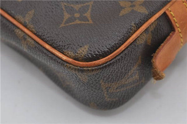 Auth Louis Vuitton Monogram Marly Bandouliere Shoulder Cross Bag M51828 LV 0087F