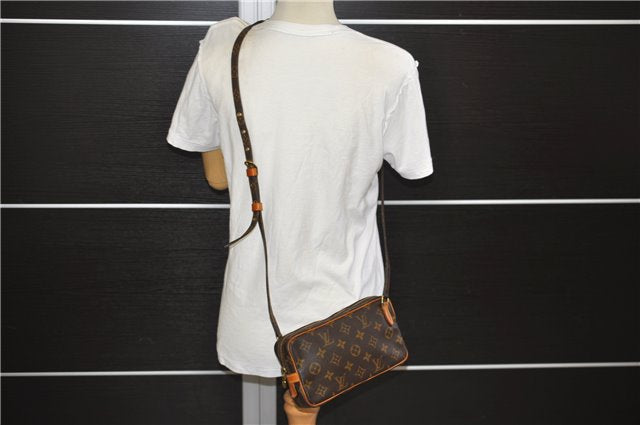 Auth Louis Vuitton Monogram Marly Bandouliere Shoulder Cross Bag M51828 LV 0087F