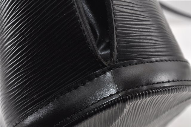 Auth Louis Vuitton Epi Saint Jacques Shopping Shoulder Bag Black M52262 LV 0087G