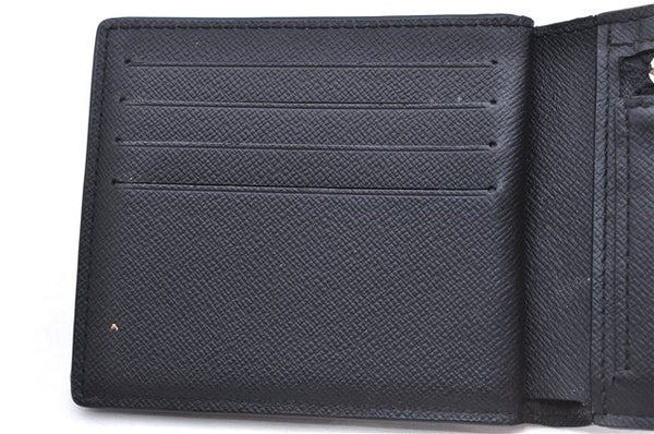 Auth Louis Vuitton Damier Graphite Portefeuille Amerigo Wallet N60053 Box 0089E