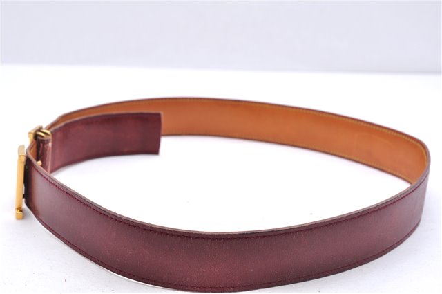 Authentic HERMES Reversible Ladies Leather Belt 75cm 29.5