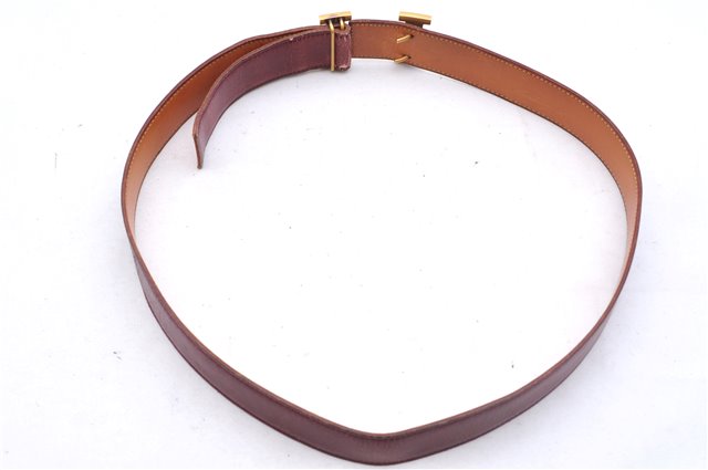 Authentic HERMES Reversible Ladies Leather Belt 75cm 29.5