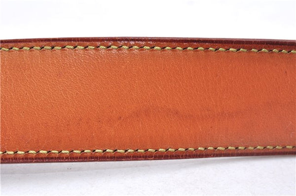 Authentic HERMES Reversible Ladies Leather Belt 75cm 29.5" Red Brown 0090E