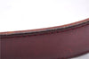 Authentic HERMES Reversible Ladies Leather Belt 75cm 29.5" Red Brown 0090E