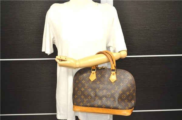 Authentic Louis Vuitton Monogram Alma Hand Bag Purse M51130 LV 0091D