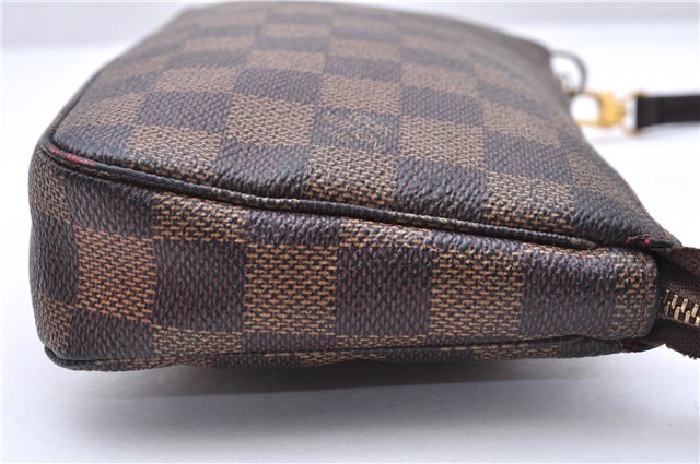 Authentic Louis Vuitton Damier Pochette Accessoires Pouch Purse N51985 LV 0092E