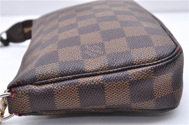 Authentic Louis Vuitton Damier Pochette Accessoires Pouch Purse N51985 LV 0092E