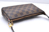 Authentic Louis Vuitton Damier Pochette Accessoires Pouch Purse N51985 LV 0092E
