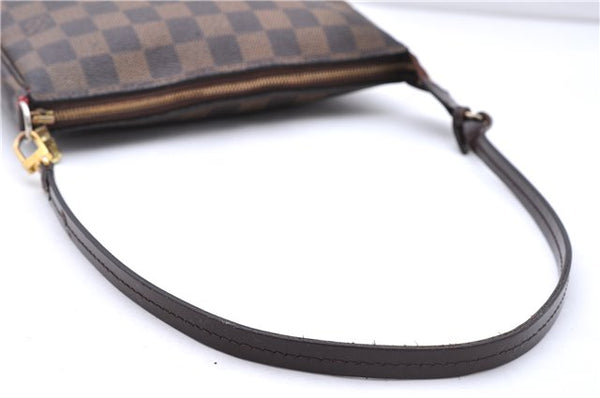 Authentic Louis Vuitton Damier Pochette Accessoires Pouch Purse N51985 LV 0092E