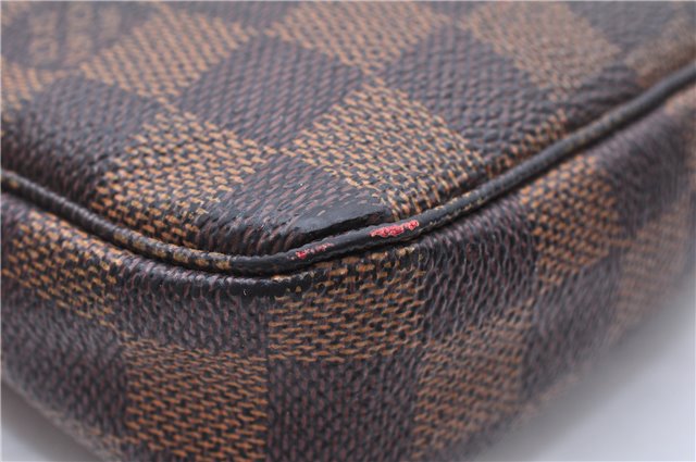 Authentic Louis Vuitton Damier Pochette Accessoires Pouch Purse N51985 LV 0092E