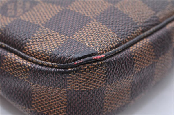 Authentic Louis Vuitton Damier Pochette Accessoires Pouch Purse N51985 LV 0092E