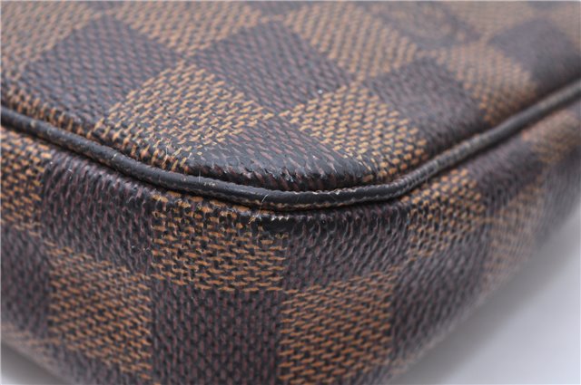 Authentic Louis Vuitton Damier Pochette Accessoires Pouch Purse N51985 LV 0092E