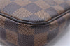Authentic Louis Vuitton Damier Pochette Accessoires Pouch Purse N51985 LV 0092E