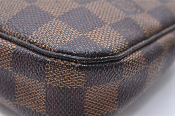 Authentic Louis Vuitton Damier Pochette Accessoires Pouch Purse N51985 LV 0092E
