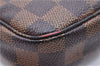 Authentic Louis Vuitton Damier Pochette Accessoires Pouch Purse N51985 LV 0092E