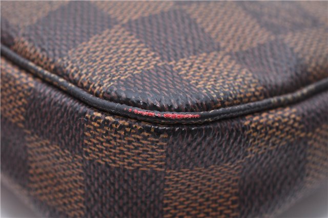 Authentic Louis Vuitton Damier Pochette Accessoires Pouch Purse N51985 LV 0092E
