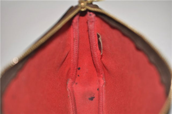 Authentic Louis Vuitton Damier Pochette Accessoires Pouch Purse N51985 LV 0092E